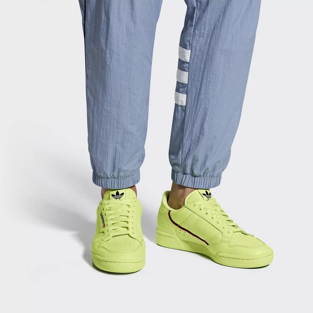 Adidas Continental 80 Tenis Amarillos Para Hombre (MX-81262)